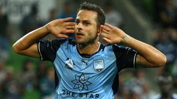 Season to remember: Bobo was Sydney FC's player of the year for 2017-18.