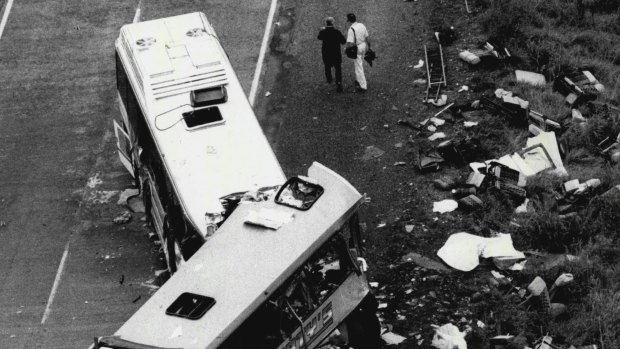 The Pacific Highway was the scene of two horrific bus crashes in 1989.
