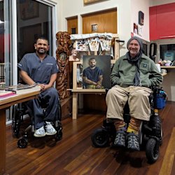 Dr Dinesh Palipana (left) and Brett Poulsen.