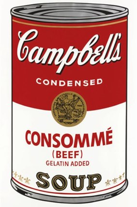 Andy Warhol's Consomme, from Campbell's Soup 