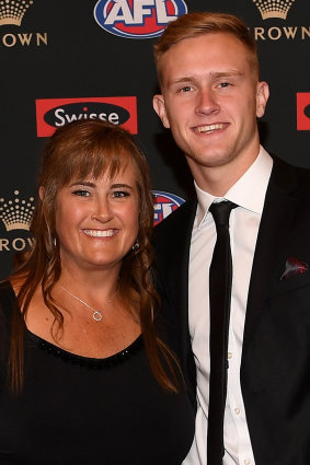 Jaidyn Stephenson took his mother to the Brownlow.