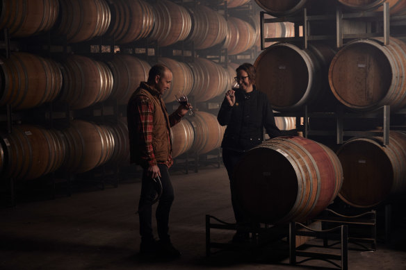 Founders Keith and Alison Hentschke at Hentley Farm in the Barossa Valley, SA.