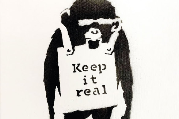 Banksy’s Keep It Real sold in Auckland for $1.6 million.