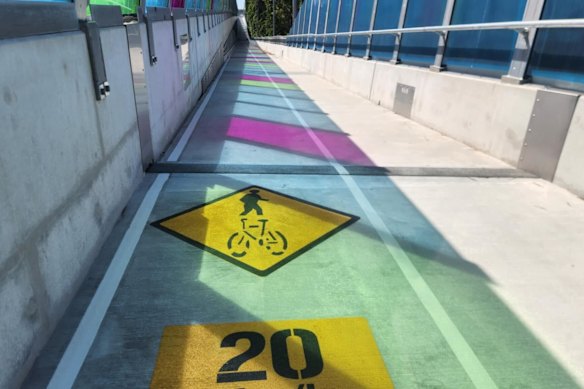 The Coomera Connector currently has a 3.8km shared walking and bike riding path, with plans to extend it to 45km.