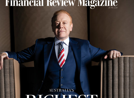 Anthony Pratt on the cover of the 2018 Rich List issue.