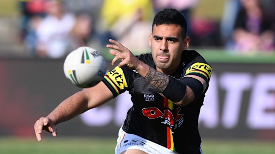 Video nasty: A tape featuring Panthers player Tyrone May engaging in a sex act was circulated just hours after the NRL announced harsh penalties in the wake of the 'Big Papi' tapes episode. 