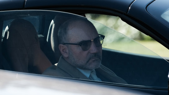 Lee Hagipantelis in his Ferrari.