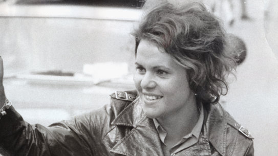 Evonne Goolagong returns to her home town, Narrandera, NSW, after a world tour that included winning Wimbledon. 1971. 
