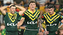 James Tedesco, Jack Bostock and Bradman Best of the Kangaroos.