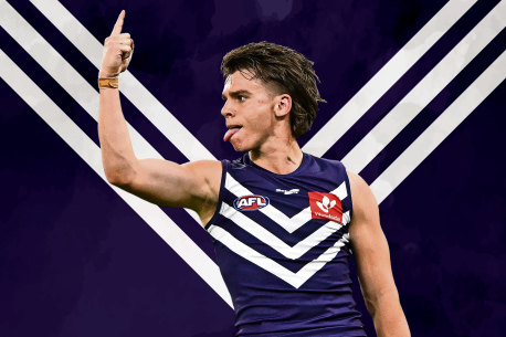 Caleb Serong has been a shining light for the Dockers this season.