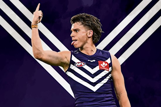 Caleb Serong has been a shining light for the Dockers this season.