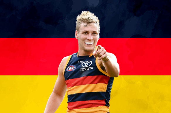 The general: Adelaide captain Jordan Dawson. 