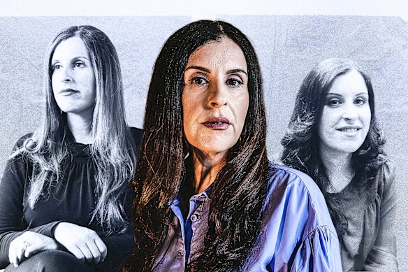 Palestinian-Australian author and academic Randa Abdel-Fattah pictured in 2014, in 2026, and in 2011.