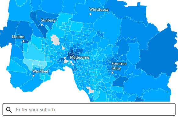 Search health conditions in your area with The Age interactive