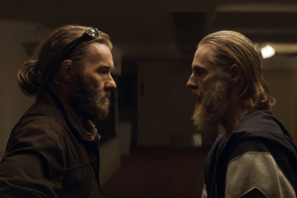 High stakes: Joel Edgerton and Sean Harris in The Stranger.