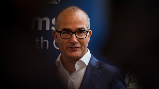 Acting Premier James Merlino on Tuesday. 