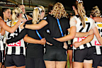 Collingwood AFLW players reflect on the loss to Port.