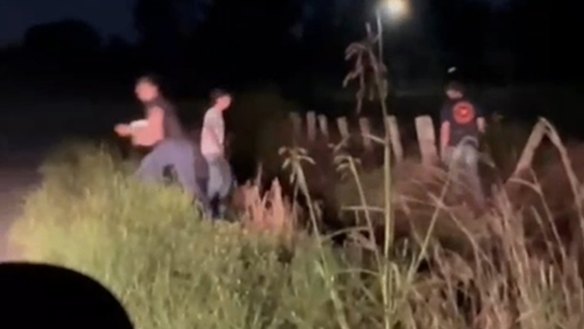 People squatting in flood-prone homes in Lismore were allegedly harassed on Saturday night