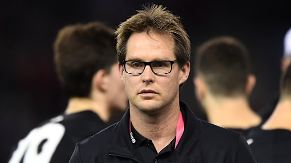 Vote of confidence: Caretaker Blues coach David Teague has won the backing of his players.