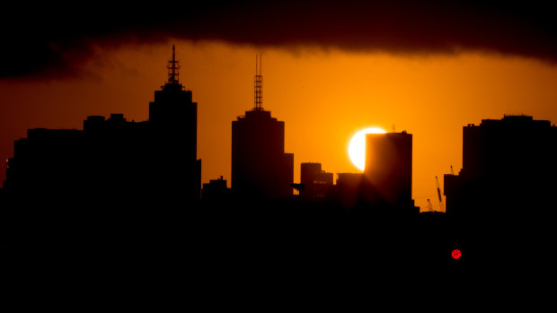 Sun rise over Melbourne has been getting later and later. 