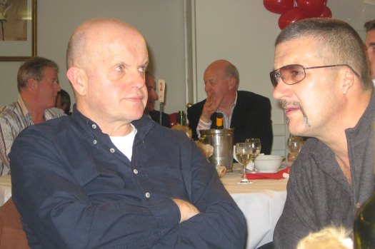The Age’s John Silvester with Mark “Chopper” Read.