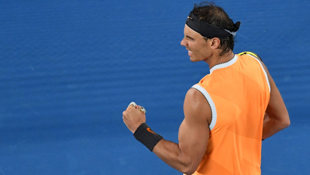 Imposing: Rafael Nadal is the Greek crowd favourite's next challenge.