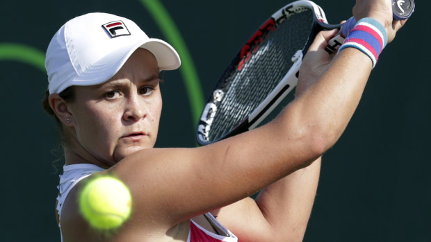 High praise: Ash Barty has recieved strong praise from a competitor, despite falling in South Carolina.
