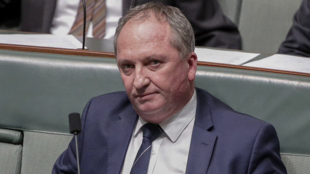 Former deputy prime minister Barnaby Joyce.