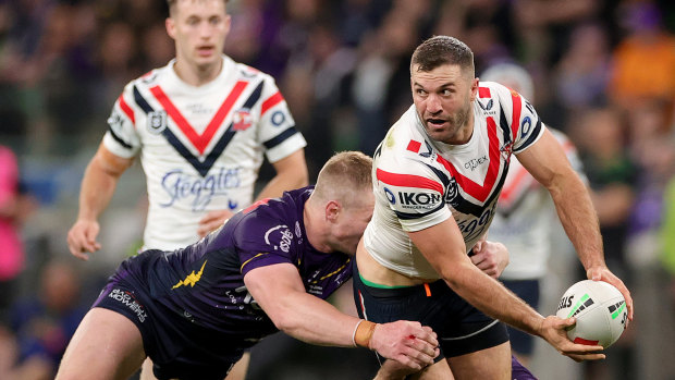 James Tedesco was outstanding again for the Roosters on Friday night against the Storm.