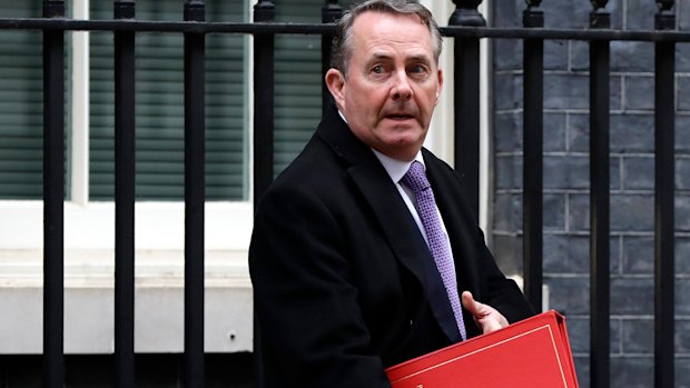 Britain's International Trade Secretary Liam Fox.