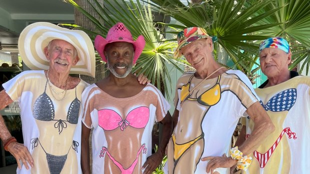 Bill Lyons, Jessay Martin, Robert Reeves and Mick Peterson (L-R) are here to prove you’re never too old to have fun and that TikTok has no age limit.