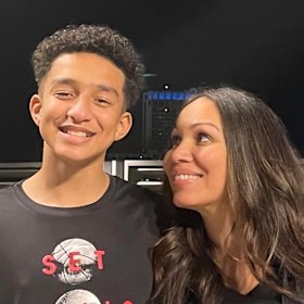 Megan Garcia with her son, Sewell Setzer III, who ended his life. 