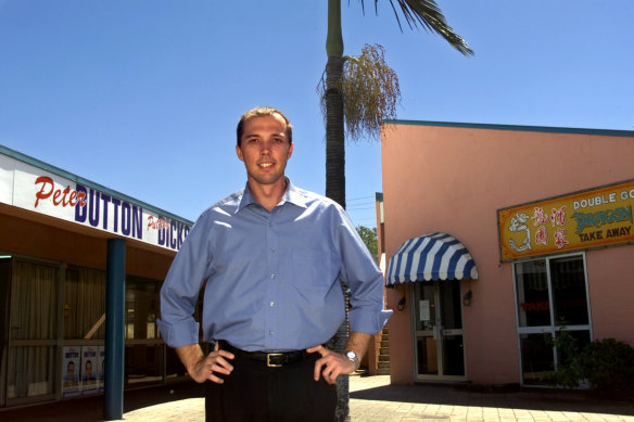 Peter Dutton as a candidate for federal parliament in 2001, around the time of his broken engagement.