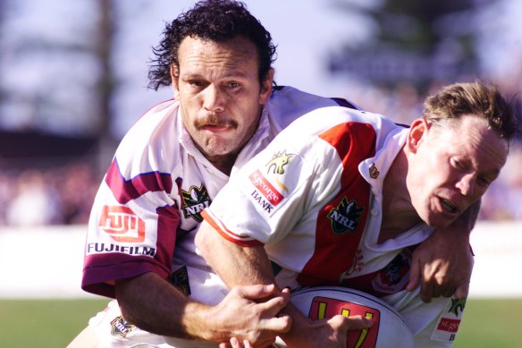 Cliff Lyons turned out for Manly at the age 37.  