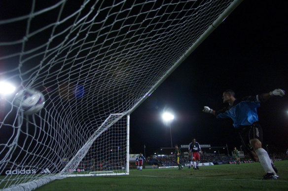 American Samoa keeper Nicky Salapu was in the goal that night.