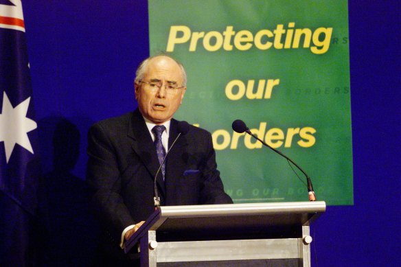 John Howard and his ministers ensured border security and anti-terrorism policies consumed the debate in 2001.