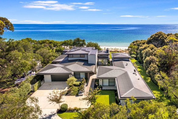 The Caves Road home perched on Geographe Bay sold for $12 million, the third most expensive home sold in 2023.