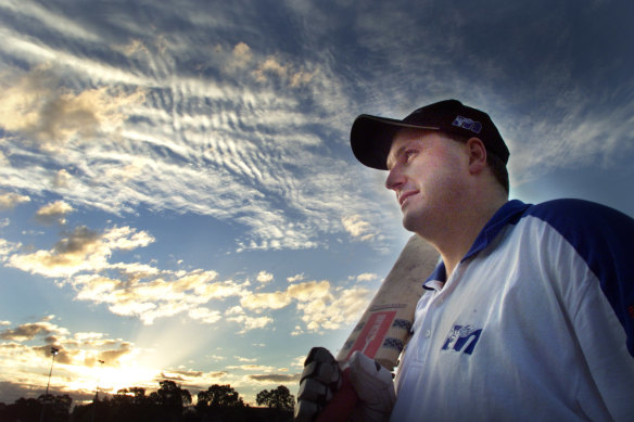 Geoff Allardice during his time as coach of Melbourne University.
