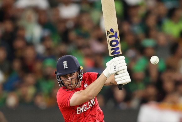 Phil Salt batting for England during the T20 World Cup