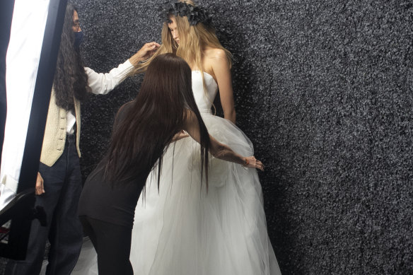 Vera Wang has partnered with Pronovias Group to launch her affordable bridal brand Vera Wang Bride. 