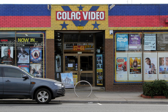 The old Colac video shop.