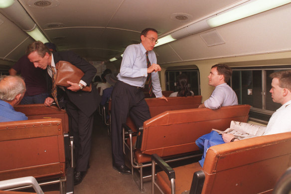 Bob Carr in the lead up to the 1995 election, a time in which he had promised to level the playing field when it came to HSC subjects and introduce a high level English subject.