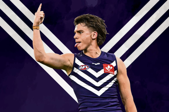 Caleb Serong has been a shining light for the Dockers this season.