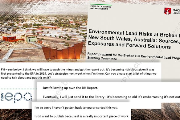 Internal documents show NSW Environment Protection Agency bureaucrats acknowledged the urgency of releasing the scientific report, but were concerned about the reaction from mining companies and the community. 
