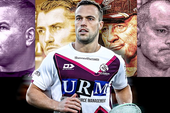 Manly's Luke Brooks will now have his ninth coach in the NRL.