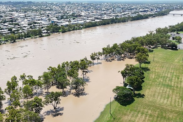 The flooded Fitzroy River.