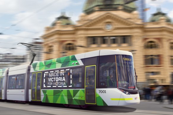 The new trams will replace some of Melbourne’s A, B and Z models.