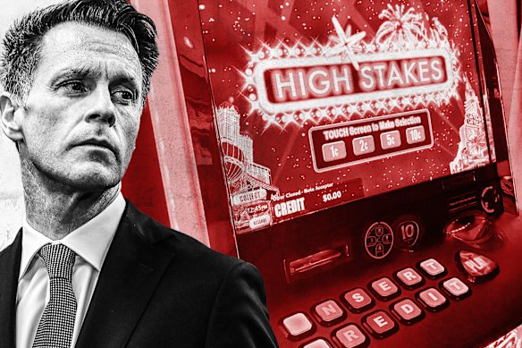 NSW Premier Chris Minns is caught in a battle over the pokies.