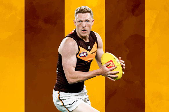 Hawthorn captain James Sicily is enjoying another outstanding season. 