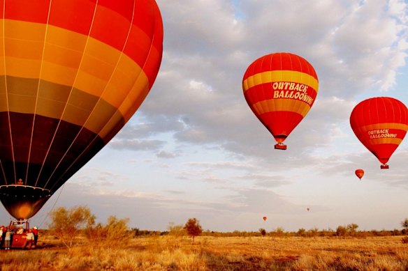 Take to the skies in a hot air balloon.